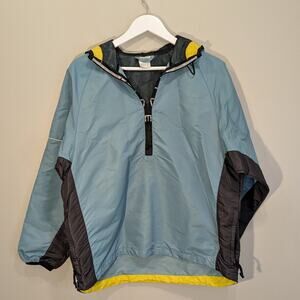 Vintage Nike Jacket Green Zip Hooded Windbreaker Pullover 90s - Size M(8-10)